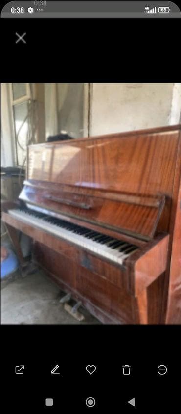 Музыкалык аспаптар: Пианино «Беларусь» (вертикальное) чуть сорапина есть срочно продаю - — 4