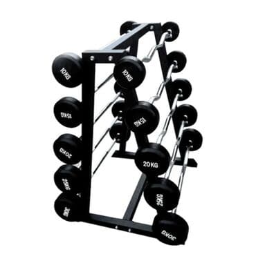 набор фишек для покера: НАБОР ОБРЕЗИНЕННЫХ ШТАНГ 5шт с прямым грифом 10кг, 15кг, 20кг — 2