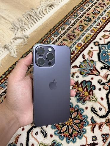 Звоните по ватсап! IPhone 14 Pro (Deep Purple), 6.1" 100% акб 128гб at lalafo.kg Звоните по ватсап! IPhone 14 Pro (Deep Purple), 6.1" 100% акб 128гб