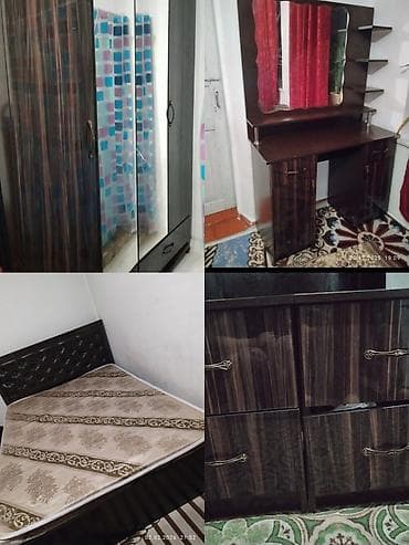 Спальный гарнитур в классическом стиле, цвет — тёмный орех/венге с at lalafo.kg Спальный гарнитур в классическом стиле, цвет — тёмный орех/венге с