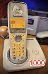 телфонлар: Стационарный телефон Беспроводной, Регулировка уровня громкости, Автоответчик, Дисплей — 5