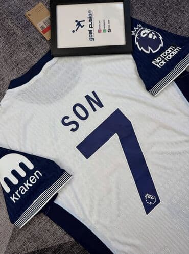 срочно продаю в связи с переездом: Son Hueng Min x Tottenham 24/25 home jersey 🤍💙 ✏️ Размеры для — 7