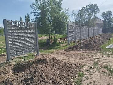 нужны: Декоративный бетонный забор из евро-секций - Материал: армированный — 2