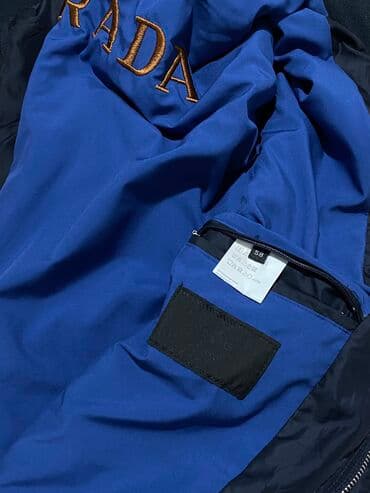 чемоданы бишкек дордой цены: Мужская куртка, 2XL, Prada, Б/у, цвет - Синий, Платная доставка, Самовывоз — 2