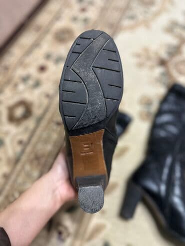 сапоги из натурального меха и кожи: Сапоги, 37, Sasha Fabiani, Б/у, цвет - Черный, Самовывоз — 5