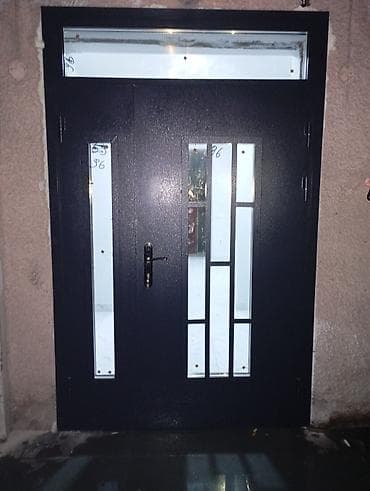 ешик уйдун: Үйлөр жана батирлер үчүн эшик, Металлдан, Эки эшиктуу, Айнек менен, түсү - Ак — 2