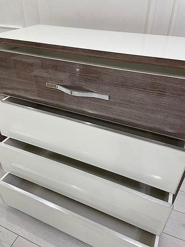 комплект мебели: Туалетный столик, С зеркалом, цвет - Серый, Другой материал — 6