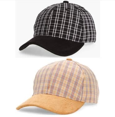 Айымдардын кийими: BP. Университетская бейсболка в клетку.Простая клетка на оконном — 1