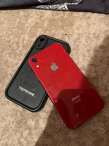 чехол для редми 9 с: IPhone Xr, Б/у, 64 ГБ, Красный, Чехол, 100 % — 1