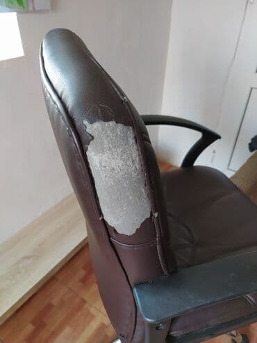 офисная мебель кресло: Офисное кресло, С колесиками, цвет - Коричневый, Экокожа — 5