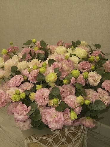 Канцтовары: Пышный букет из садовых роз/пионовидных роз в нежных оттенках розового — 2