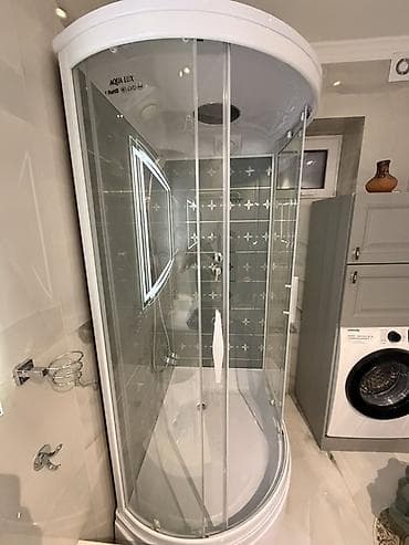 вадиной насос: Душевая кабина Полукруглая, Размер: 120 x 90 см, Высота поддона: 215 см,Покрытие: Прозрачный — 3