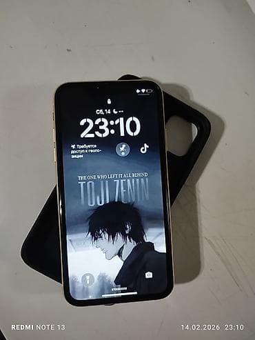 корпусы пк: IPhone 11, Колдонулган, 128 ГБ, Сары, Каптама, 86 % — 1