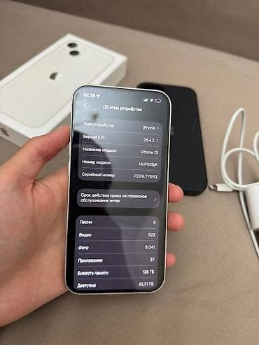 iphone 13 mini 256: IPhone 13, Б/у, 128 ГБ, Белый, Зарядное устройство, Защитное стекло, Чехол, 89 % — 8