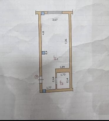 1 комната, 35 м², Кара-Жыгач ж/м Элитка, 4 этаж, Евроремонт — 8
