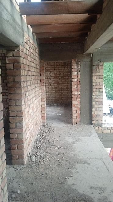 Дома: Аска таш где рынок сары озон. Продаётся недостроенный кирпичный дом с — 4
