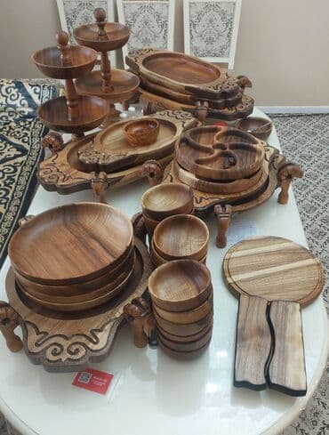 Кондитерский инвентарь: Деревянные посуда для кафе ресторанов. Этно посуды. Эко посуды — 10