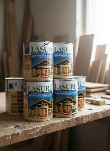 лаки: Защитный цветной лак для дерева от Lasure. Предназначен для обработки — 1