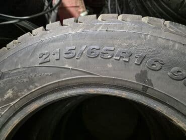 шины 13 ош: 2 комплекта зимних шин, 215/65/16 липучка, в отличном состоянии — 8