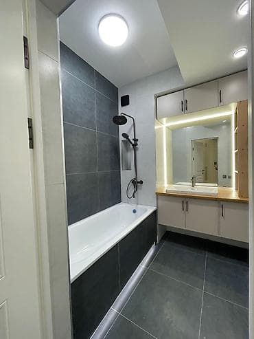 70: 2 комнаты, 70 м², Кок-Жар мкр 12 этаж, Евроремонт — 1
