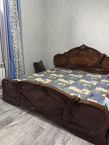 Ашкана гарнитурлары: Уктоочу бөлмө гарнитуру, Шкаф, Жыгач, түсү - Күрөң — 3