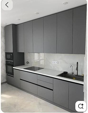 аламедин мебель: Уктоочу бөлмө гарнитуру, Шкаф, МДФ, түсү - Боз — 7