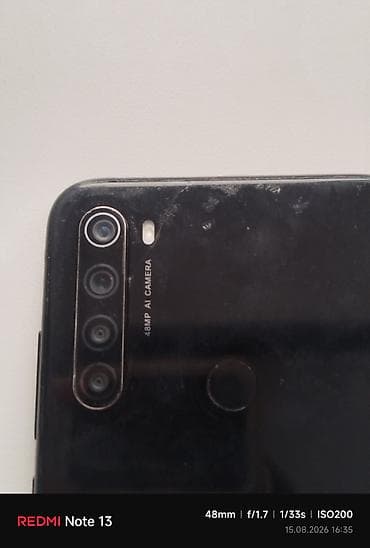 iphon 8 plus: Redmi, Redmi Note 8, Б/у, 128 ГБ, цвет - Черный, 2 SIM — 2