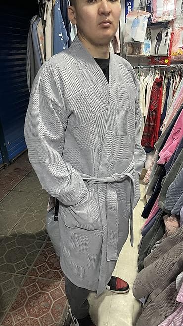 мужской банный халат: Мужской банный халат ✨ 💯 хлопок | M L XL 2XL 3XL 4XL 0-2500 сом — 6