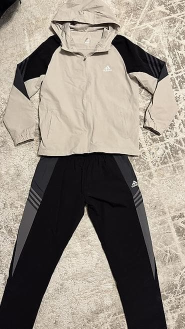 adidas костюм: Спортивный костюм adidas (ветровка + брюки) подростковый на рост 164 — 6