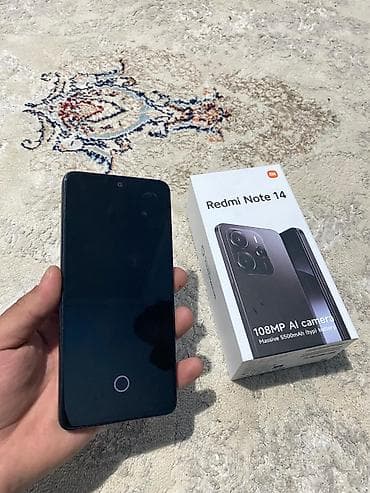 Apple iPhone: Redmi, Redmi Note 14, Новый, 128 ГБ, цвет - Черный, 2 SIM — 3