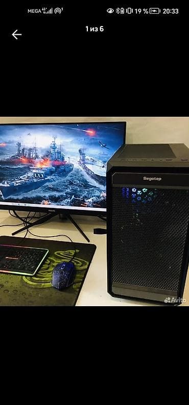 Настольные ПК и комплектующие: Компьютер, ядер - 4, ОЗУ 8 ГБ, Игровой, Б/у, AMD Athlon, SSD — 1