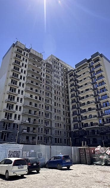 Квартиры: 2 комнаты, 83 м², Элитка, Асанбай мкр Элитка, 9 этаж, ПСО (под самоотделку) — 1