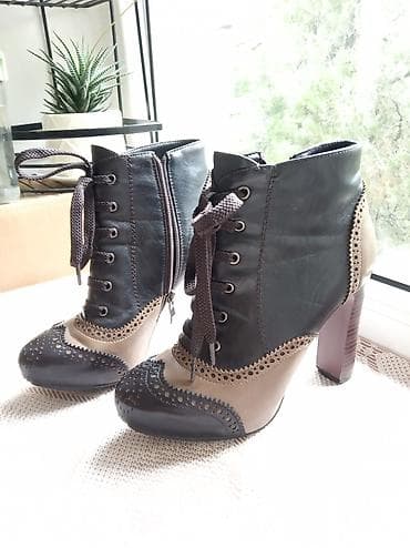 Ботильоны, ботинки на каблуке 10 см, в отличном состоянии. Брала за