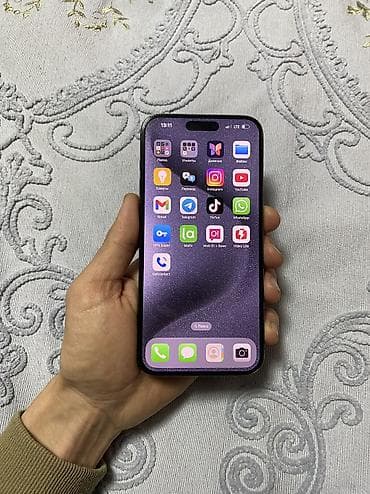 IPhone 15 Pro Max, Б/у, 256 ГБ, Blue Titanium, 89 %