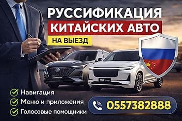 адиссей 1: Русификация китайских авто — выездной сервис. Что входит: - Перевод — 1
