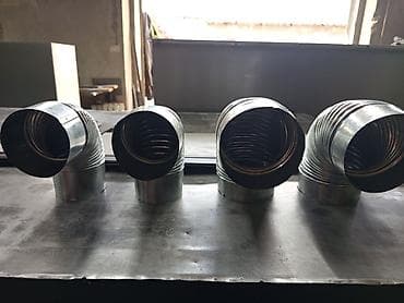 Услуги по строительству и ремонту: Гофрированные колена 90° для вентиляции/дымоудаления д100 д125.п.о — 5