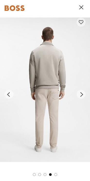 керзовой сапог: Мужской спортивный костюм, S, Boss, Новый, цвет - Бежевый, Самовывоз, Платная доставка — 4