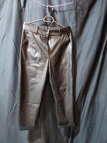 psn network: Брюки Экокожа, Б/у, L — 1