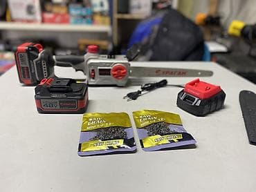 Строительное оборудование: Аккумуляторная цепная пила Ураган 48V (бесщеточная) Описание: - — 2