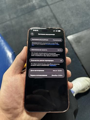 a55 5g: IPhone 17 Pro Max, Б/у, 1 ТБ, Оранжевый, Кабель, Коробка, 100 % — 5