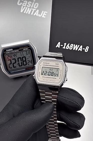 Классические часы часы, Casio, Водонепроницаемые, Унисекс, Б/у