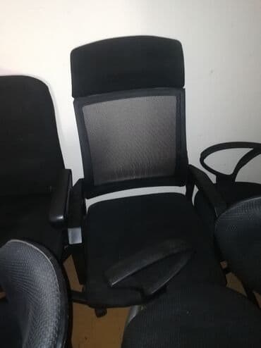 кожаное кресло компьютерное: Офисное кресло, Б/у, С колесиками, Самовывоз — 3