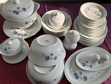 немецкие товары: Столовый сервиз из белоснежного фарфора производства ГДР — 8