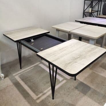 стол бабочка: Стол "Бабочка" с металлическими ножками Длина: 120/170 см Ширина: 80 — 4