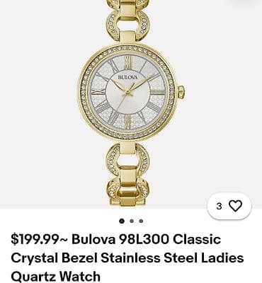 Наручные часы: Классические часы часы, Bulova, Женские, Б/у — 1