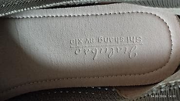 бел: Балетки женские, бежевые - Модель: вязаные/трикотажные балетки с — 5