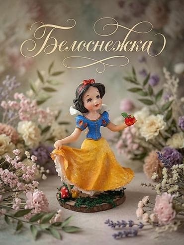 именные: Ватная игрушка подвеска и статуэтка Белоснежка: весеннее очарование и — 1