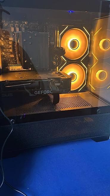 Игровой/рабочий ПК в современном корпусе с боковой стеклянной панелью