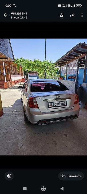 b4 passat: Chevrolet Lacetti: 2005 г., 1.5 л, Ручные, Газ, Седан — 1