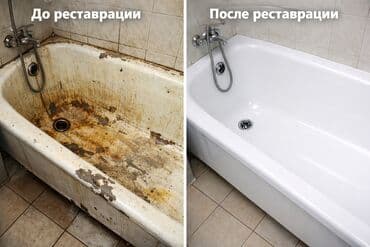 эмалировка ванны: Реставрация ванн 3-5 лет опыта — 1